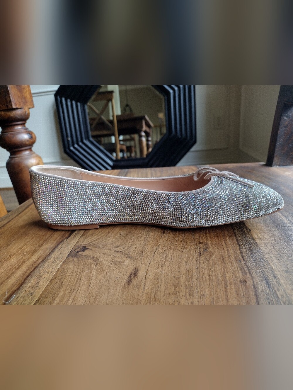 Matisse Iridescent Rhinestones Roxy Ballet Flats Size 9 - Picture 5 of 11